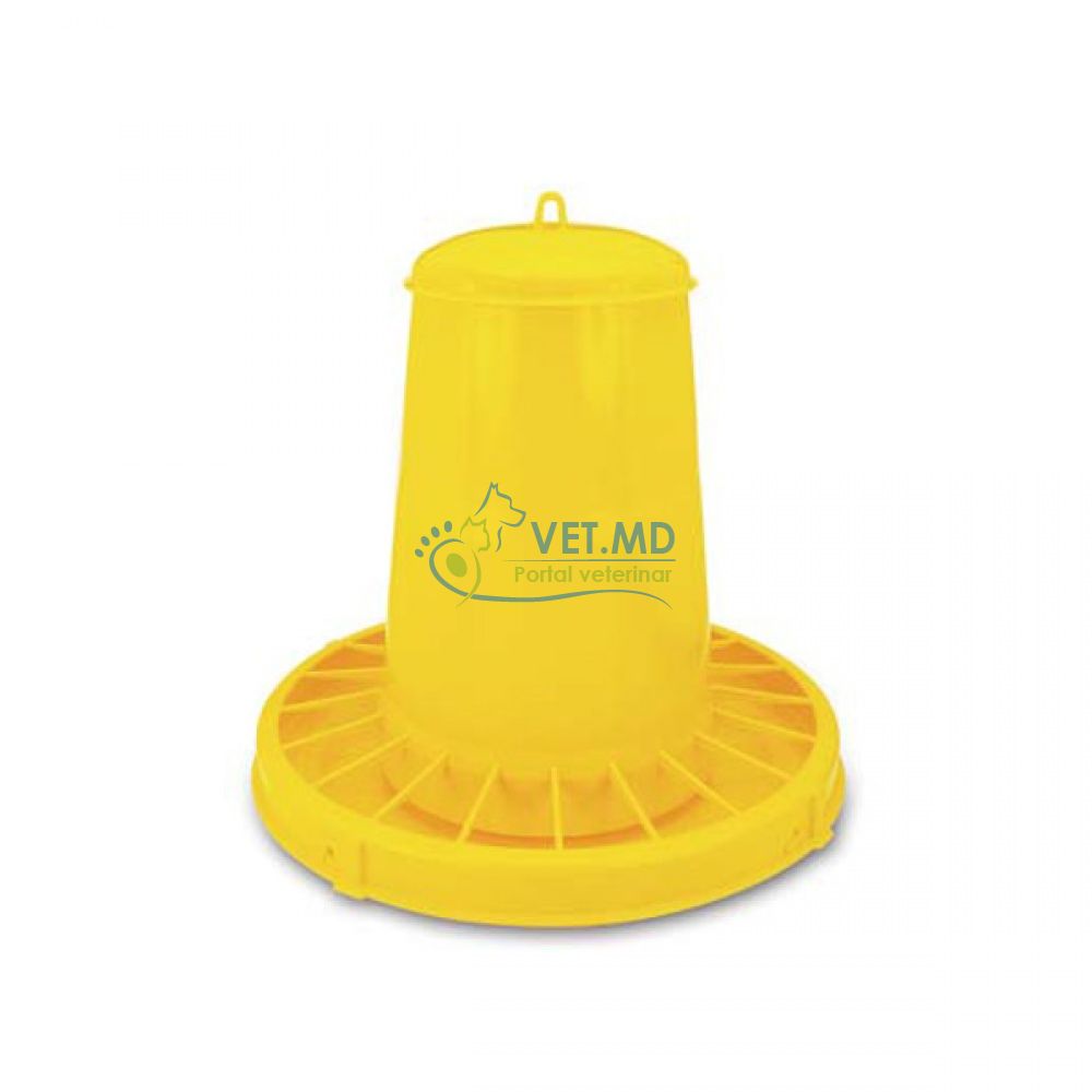 Hranitoare Pasari Plastic Galbena